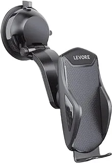 Levore Universal حامل هاتف 2 في 1 ملصق وفتحة تكييف 360 درجة | أسود