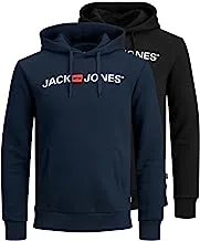 Jack & Jones Men's Jjecorp Old Logo Sweat Hood 2pk Mp Hooded sweatshirt