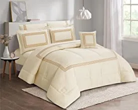 Hours Quilt Classic Luxury 100% Cotton Bedding 8 Pieces Ilana-03A Size