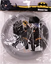 Batman Plastic Dinner Set of Fork, Spoon, Glass and Plate