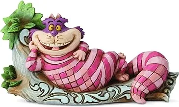 Enesco Disney Traditions by Jim Shore Alice in Wonderland Cheshire Cat on Tree Figurine, 2.72 Inch, Multicolor