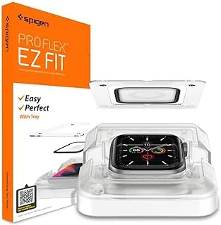 Spigen Pro Flex EZ Fit [2-Pack] designed for Apple Watch 40mm Tempered Glass Screen Protector (Series 6 / SE/5/4) with Auto Align technology tray