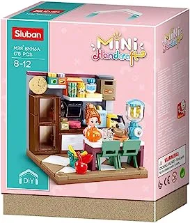 Sluban Mini HandCraft Series - Kitchen Building Blocks 178 PCS with Mini Figure - For Age 6+ Years Old