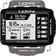 كمبيوتر Lezyne Mega XL GPS للدراجات الهوائية ، أسود