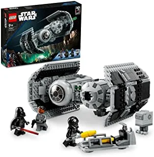 LEGO 75347 Star Wars TIE Bomber Model Building Kit, Starfighter with Gonk Droid Figure & Darth Vader Minifgure with a Lightsaber, Collectable Gift Idea