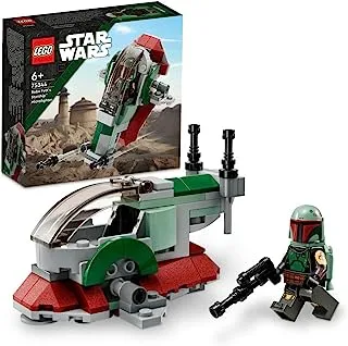 LEGO 75344 Star WarsBoba Fett's Starship™ Microfighter, Buildable Toy Vehicle with Adjustable Wings and Flick Shooters, The Mandalorian Set for Kids