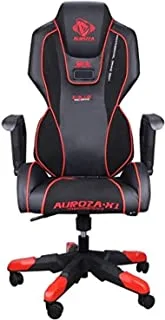 E Blue Auroza Xi - Glowing Gaming Chair - Black/Red