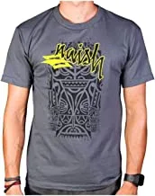 Naish Unisex Adult Tiki T-Shirt Charcoal, Black, Size L