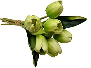 نباتات اصطناعية زهور التوليب ، زهور الديكور الداخلي ، باقة الزفاف للزفاف ، الزهور الاصطناعية