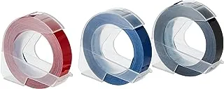 Dymo Embossing Tape 9Mmx3M Assorted In A Blister Of 3Pc