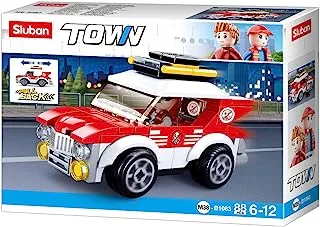 Sluban Town Series - Pull Back Rally Car Building Blocks 88 PCS - For Age 6+ Years Old