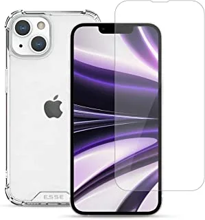 Esse Duro Drop Case and Tempered Glass for iPhone 14 Plus, Clear