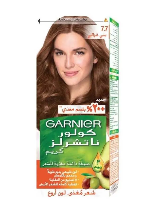 Garnier Color Naturals Permanent Hair Color Cream 7.7 Deer Brown 112ml