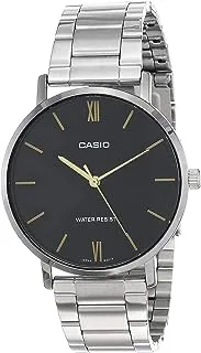Casio Men's Quartz Watch, Analog Display and Stainless Steel Strap MTP-VT01D-1BUDF