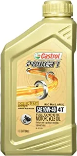 Casterol Power1 10W-40 Totally Synthetic Motorcycle Oil (06112)