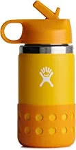Hydro Flask 12 oz Kids Wide Mouth Straw Lid and Boot Canary