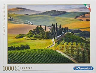 Clementoni Puzzle Tuscany 1000 Pieces (69 x 50 cm), Suitable for Home Decor, Adults Puzzle from 14 Years