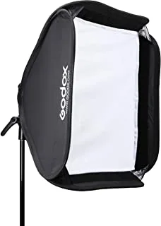 Godox SGUV6060 S2 Bowens Mount Bracket with Softbox & Carrying Bag Kit (23.6 x 23.6) Black KSA Version with KSA Warranty Support
