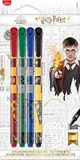 قلم ماركر مابد برأس لباد هاري بوتر مع سن متوسط ​​الحجم متعدد الألوان