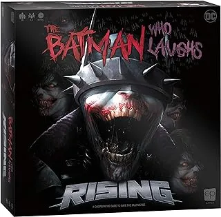 The Batman Who Laughs Rising | Cooperative Board Game | Featuring DC Comics Heroes and Villains - Wonder Woman, Green Lantern, Hawkgirl, Batman, Harley Quinn, The Flash, Cyborg | Licensed Batman Game