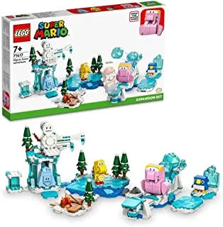 LEGO 71417 Super Mario Fliprus Snow Adventure Expansion Set, Toys for Kids to Combine with Starter Course, Collectible Gifts with Freezie and Baby Penguin Figures
