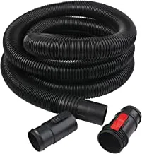 WORKSHOP Wet Dry Vacuum Accessories WS25021A 13-Foot Wet Dry Vacuum Hose, Extra Long 2-1/2-Inch x 13-Feet Locking Wet Dry Vac Hose for Wet Dry Shop Vacuums