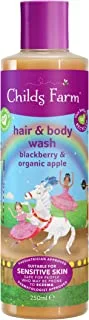 Childs Farm Blackberry & Organic Apple Hair & Body Wash 250ml, Piece of 1