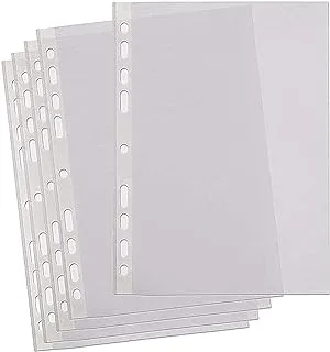 Markq A4 Transparent File 100 Pieces, Clear, 40 Mic, Ps-40-N