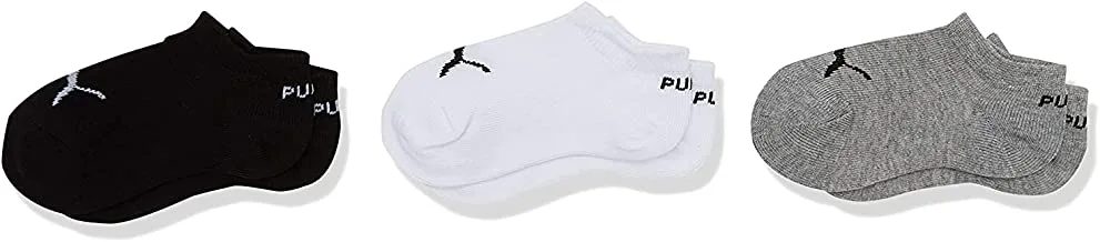 Puma Boys/Unisex Kids Invisible 3 Pack Socks (pack of 3)