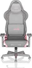 DXRacer Air 3 Gaming Chair, Ultra-Breathable Mesh, Adjustable Armrests, Magnetic Lumbar Support, Memory Foam Headrest, Modular Design, Pink & Grey