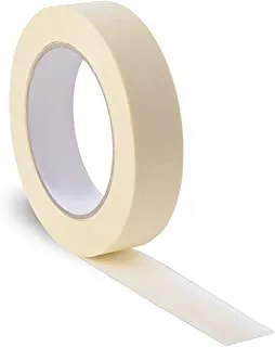 MARKQ Masking Tape 1 inch x 20 yards Strong Adhesive Tape for Painting, Decorating, DIY Home, Office, School Stationery, Arts, DIY Crafts etc [1 Roll]