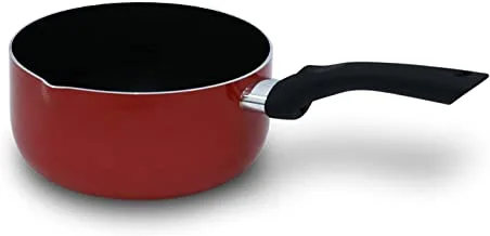British Chef Non Stick Saucepan, Red Black BC-108-18CM