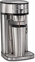 Hamilton Beach Scoop Single Serve Coffee Maker, Unique Heater for Hotter Faster Better Taste, Simple Scoop Place Brew, 1400 Watts, Stainless Steel, 49981-SAU