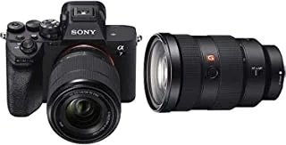 كاميرا Sony-Ilce7M4K كاملة الإطار غير مزوَّدة بمرآة مع عدسة Sony Fe 24-70mm F / 2.8 Gm
