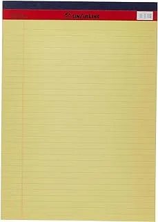 MARKQ Writing Pad 50 Sheets Single line Legal Notepad, A4 Notebook Sheets for School, College, Office Supplies