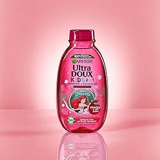 Garnier Ultra Doux Kids 2 in 1 Cherry Shampoo & Detangler 400ml - The Little Mermaid