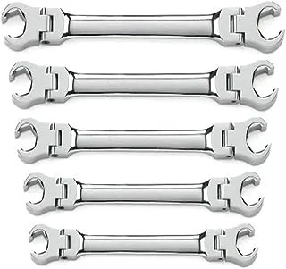 GEARWRENCH 5 Pc. Flex Head Flare Nut Wrench Set, SAE - 81910