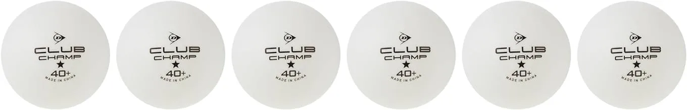 DUNLOP 40+ Club Champ Racket Ball, White, One Size