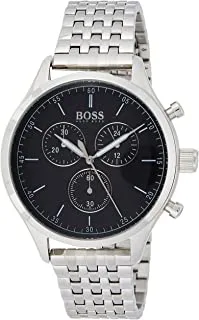 Hugo Boss Men's Black Dial Stainless Steel Watch - 1513652