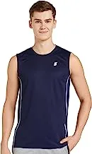 Amazon Brand - Symactive Men's Solid Regular Fit Sleeveless Sports T-Shirt