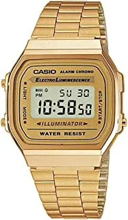 Casio Men's LCD Dial Stainless Steel Digital Watch - A168WG-9WDF