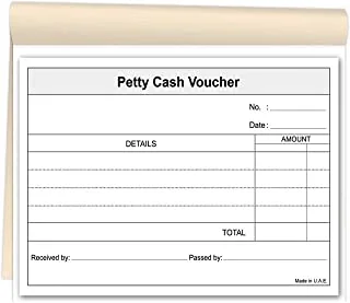 Markq A5 Petty Cash Voucher Book, 50 Sheets