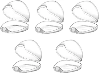 Dummy Case, DELFINO 5 Pack Transparent Pacifier Case Soother Pod Pacifier Holder Box for Kids, Pacifier Storage Box Shield Case, Safe BPA-Free Pacifier Case
