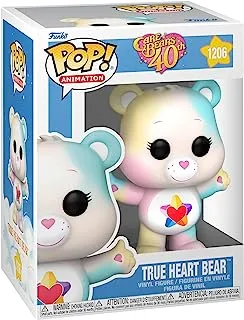 Funko Pop! Animation: Care Bears 40th Anniversary - True Heart Bear with Translucent Glitter Chase (Styles May Vary)