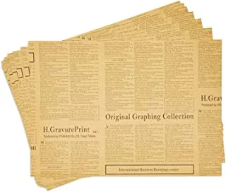 Markq 80 GSM Newspaper Wrapping Kraft Paper, 50 Sheets, 50 x 70 cm Sheet Size