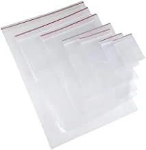 MARKQ [100 Piece] 2.8 x 4.8 inches Clear Poly Reclosable Zipper Lock Bags - Resealable Plastic Zipper Bags for Samples, Candies, Craft supplies, Nuts, Slime and More