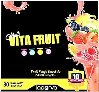 Laperva Multi VITA FRUIT 30 Stick Packs with a fruit punch flavor