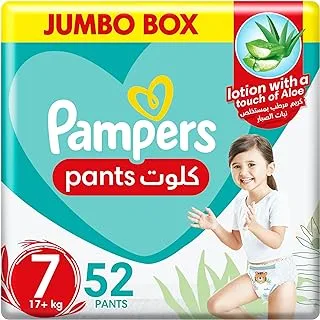 Pampers Pants, Size 7, Extra Large+, 16+ kg, 52 Diapers