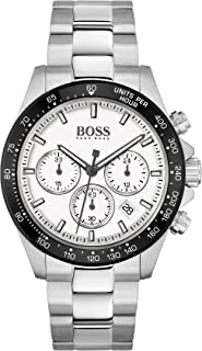 Hugo Boss Men's Black Dial Brown Leather Watch