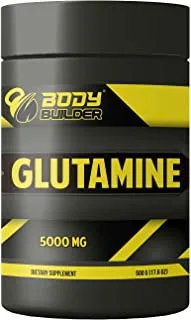 glutamine powder | Body Builder Glutamine - 5000mg, Muscle Recovery and Immune Support: Unflavored Amino Acid Supplement for Bodybuilding and Fitness, 100 servings